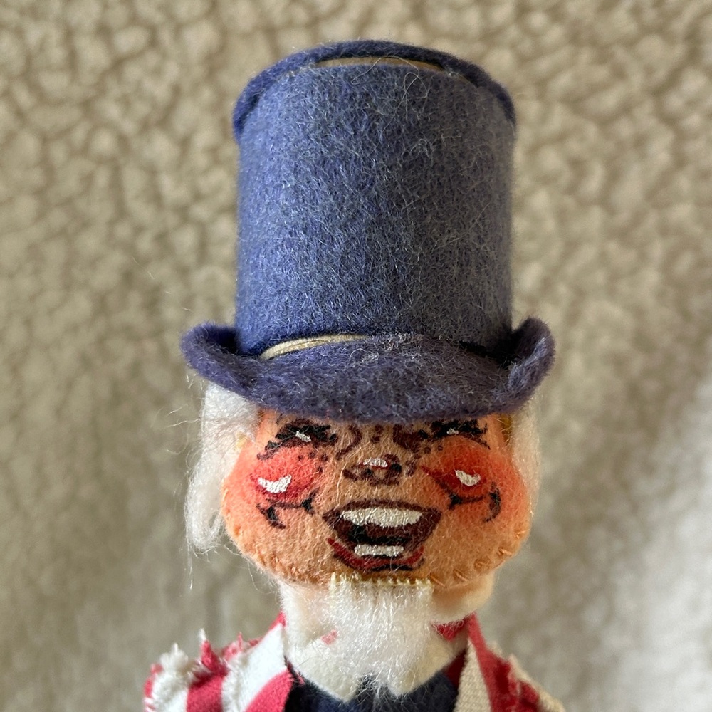 Annalee Red, White, and Blue Uncle Sam Figurine - Picture 6 of 6